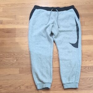 Nike Light Gray Joggers with Black Accents